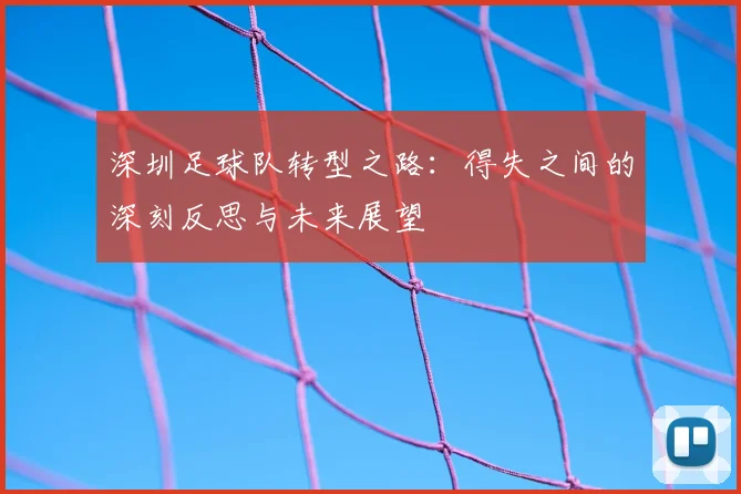 深圳足球队转型之路：得失之间的深刻反思与未来展望
