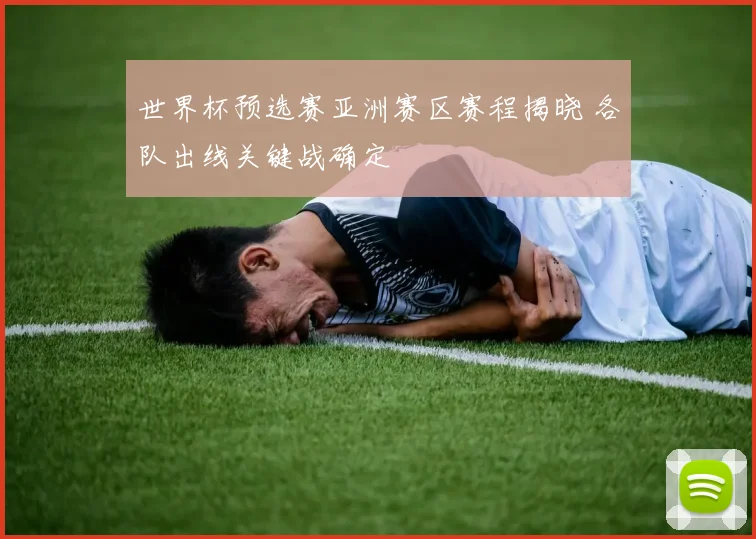 世界杯预选赛亚洲赛区赛程揭晓 各队出线关键战确定